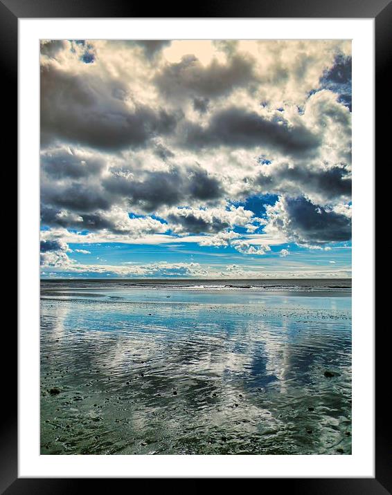 Reflections at the Jurassic Coast Framed Mounted Print by Liz Shewan