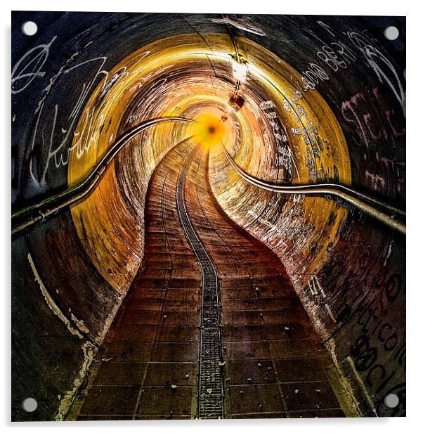 The tunnel Acrylic by Guido Parmiggiani