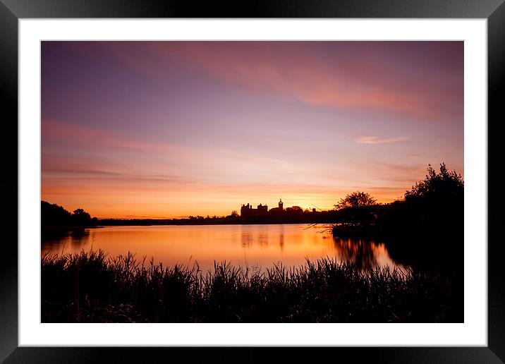 Tranquil Sunrise Over Linlithgow Palace Framed Mounted Print by Tommy Dickson