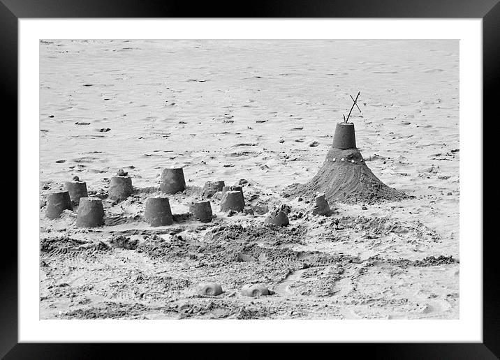 Sandcastle Framed Mounted Print by Piet Peters