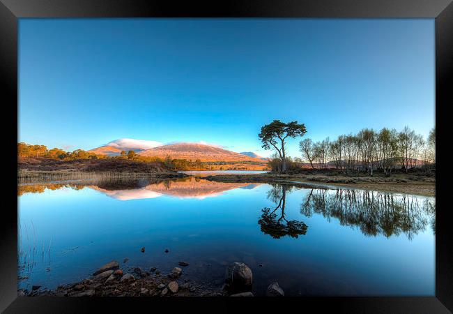 Serene Sunrise over Loch Tulla Framed Print by Tommy Dickson