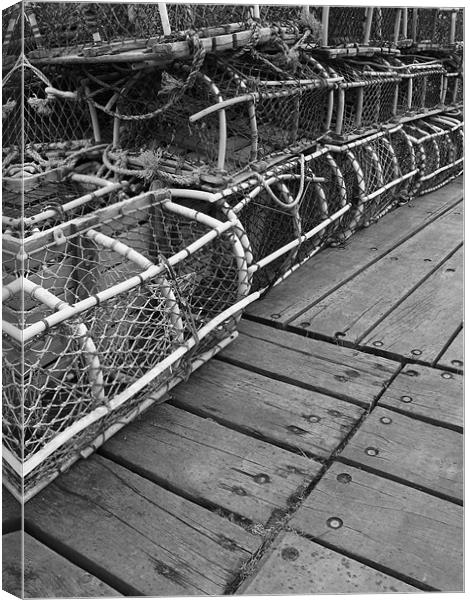 Lobster Traps Canvas Print by Lindsay Parkin