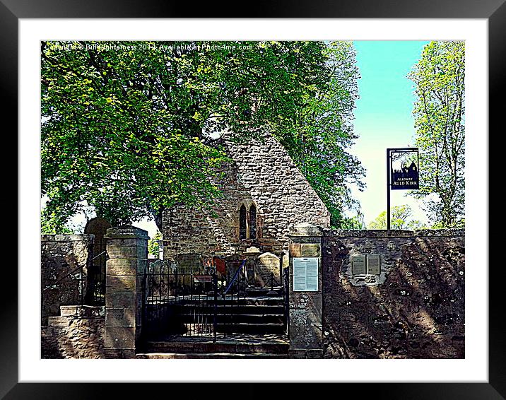 Auld Kirk , Alloway Framed Mounted Print by Bill Lighterness