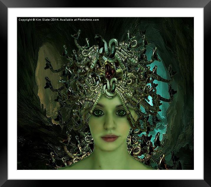 Medusa Framed Mounted Print by Kim Slater