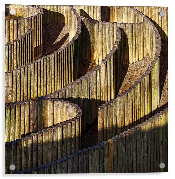 The Empty Maze Acrylic by John B Walker LRPS