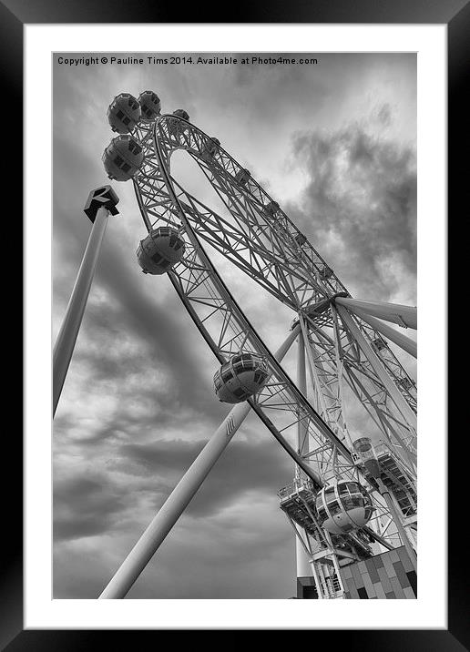 Melbourne Star, Observation Point, Melbourne Framed Mounted Print by Pauline Tims