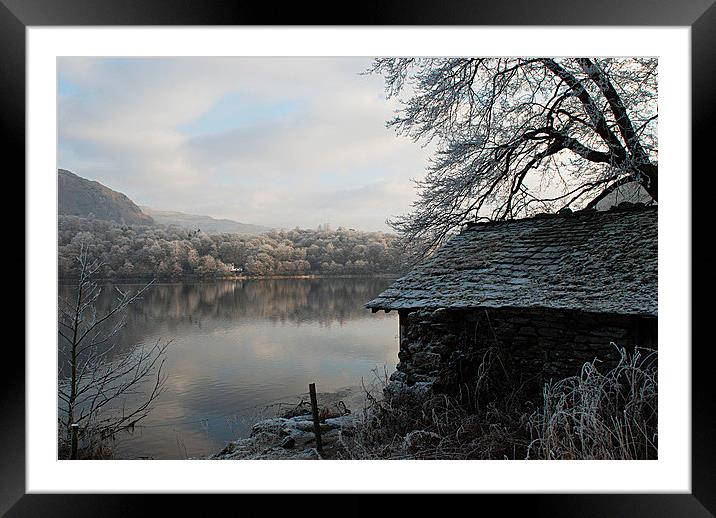 The Old Boathouse Framed Mounted Print by Steve Lane