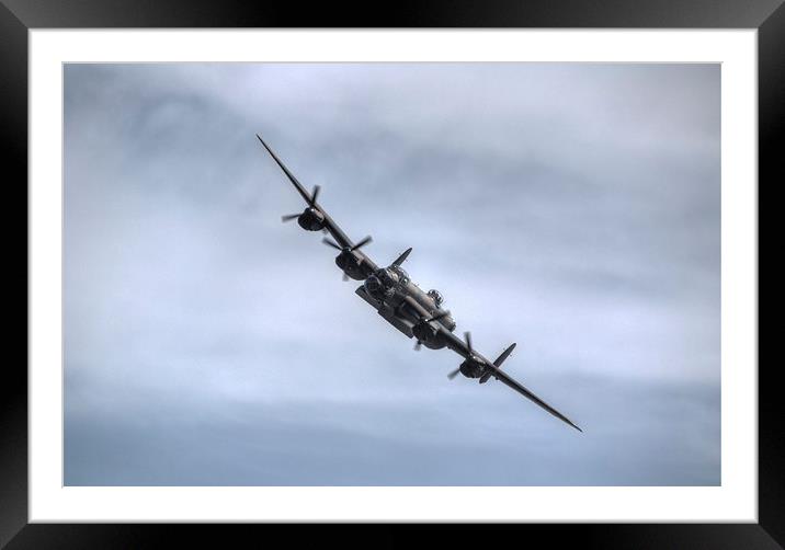 Lancaster Bomber EE139 Framed Mounted Print by Nigel Bangert