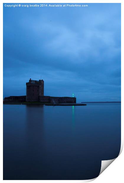 Castle At Night Print by craig beattie