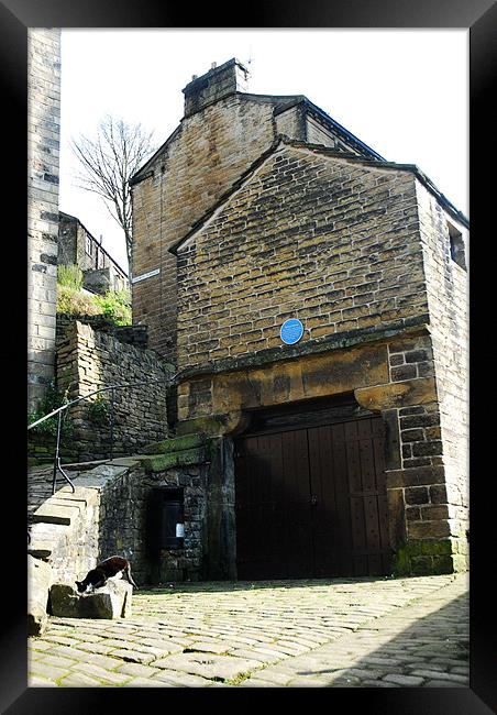 The old Jailhouse in Holmfirth Framed Print by JEAN FITZHUGH