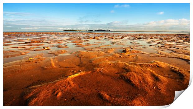 The open sands of Wells Print by Mark Bunning