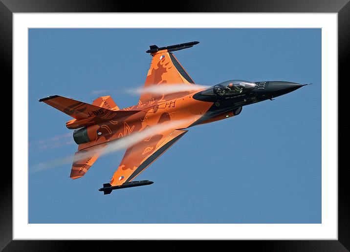 Dutch F-16 Framed Mounted Print by Rachel & Martin Pics