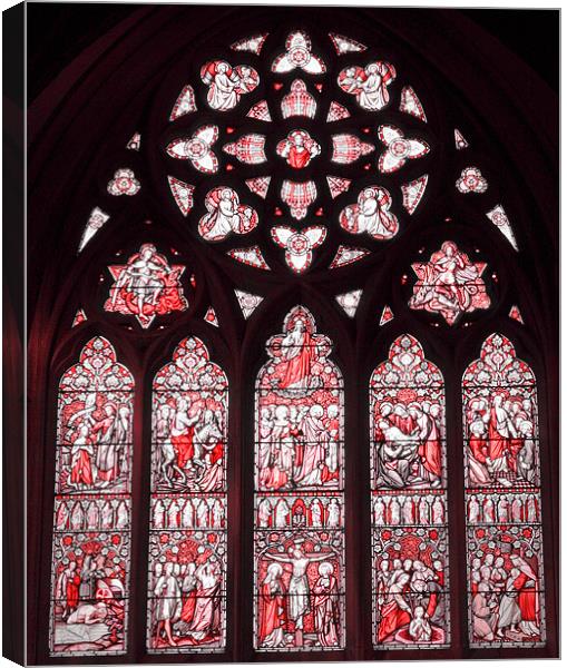 Stained glass window Canvas Print by Ruth Hallam