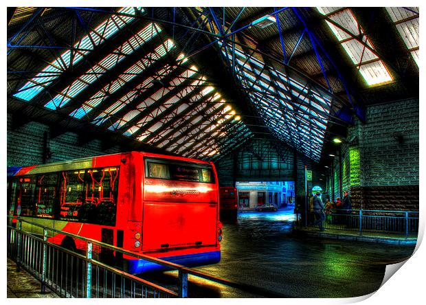 Bus Station Print by Gavin Wilson