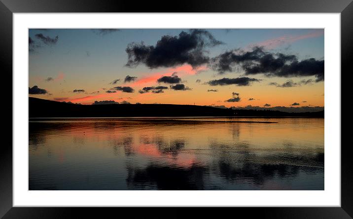 Sunset in Dingle Framed Mounted Print by barbara walsh