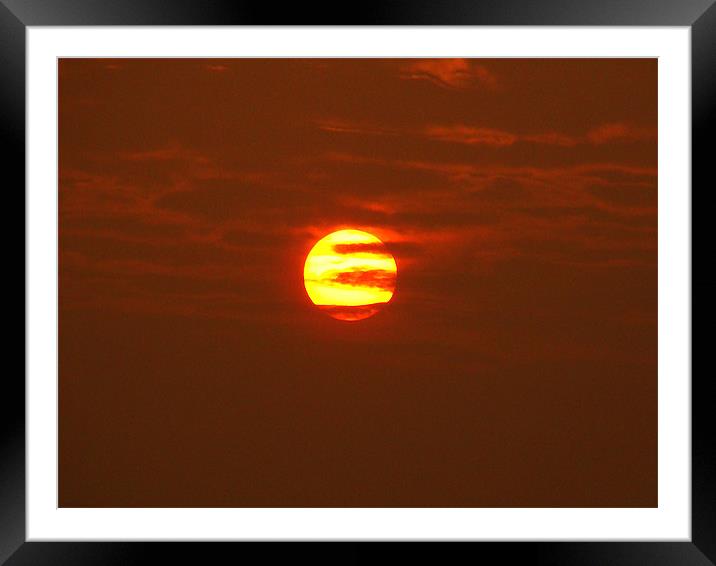 Another Beautiful Sunrise - A Close Up Framed Mounted Print by Ankit Mahindroo