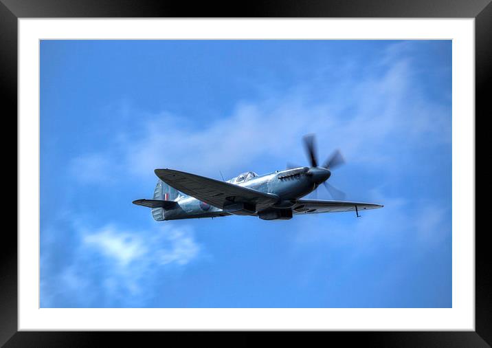 PM 631 Photographic Reconnaissance Spitfire Framed Mounted Print by Nigel Bangert
