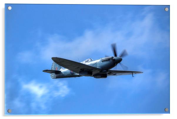 PM 631 Photographic Reconnaissance Spitfire Acrylic by Nigel Bangert