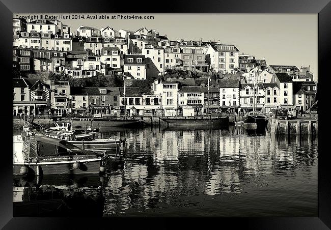Brixham On A January Day Framed Print by Peter F Hunt