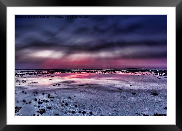 Sunset scene Framed Mounted Print by Thanet Photos