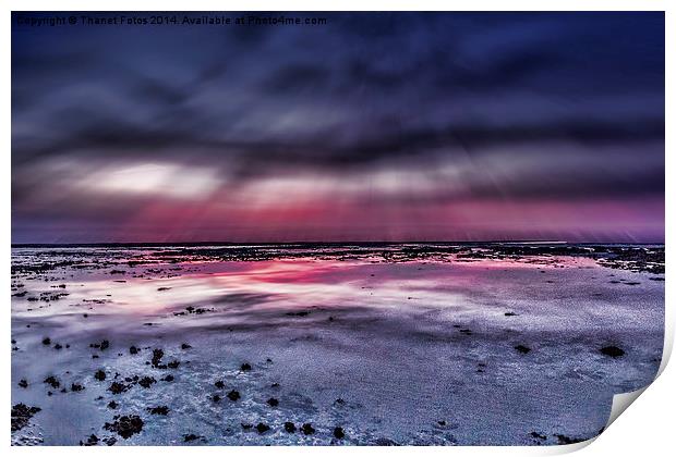 Sunset scene Print by Thanet Photos