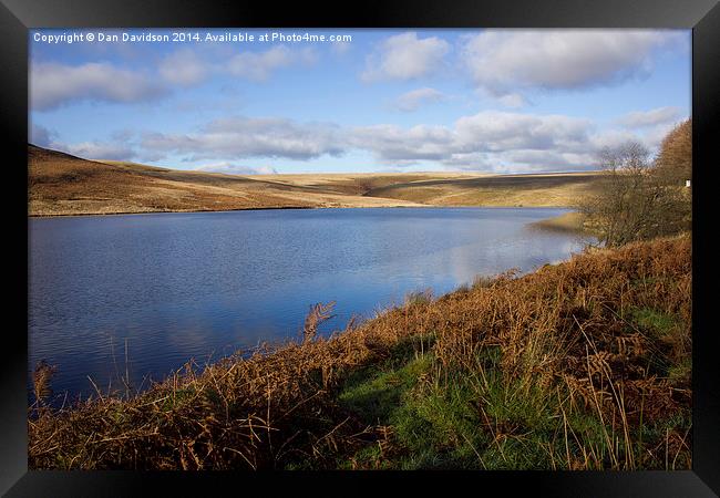 Upper Lliw Reservoir Framed Print by Dan Davidson