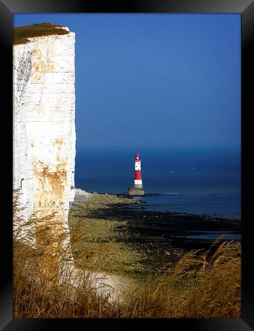 Beachy Head Framed Print by Liz Ward