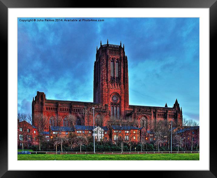 Liverpool Anglican Cathedral Framed Mounted Print by Juha Remes