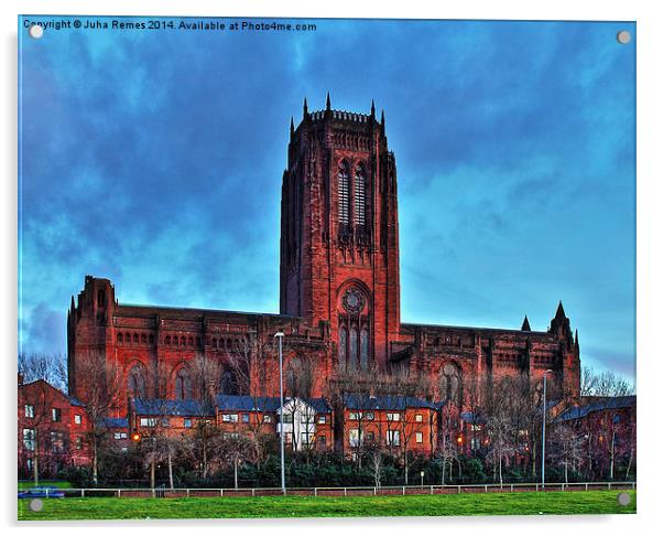 Liverpool Anglican Cathedral Acrylic by Juha Remes