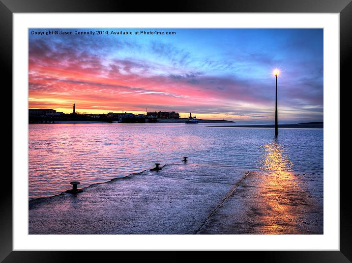 Fleetwood Ferry Sunset Framed Mounted Print by Jason Connolly