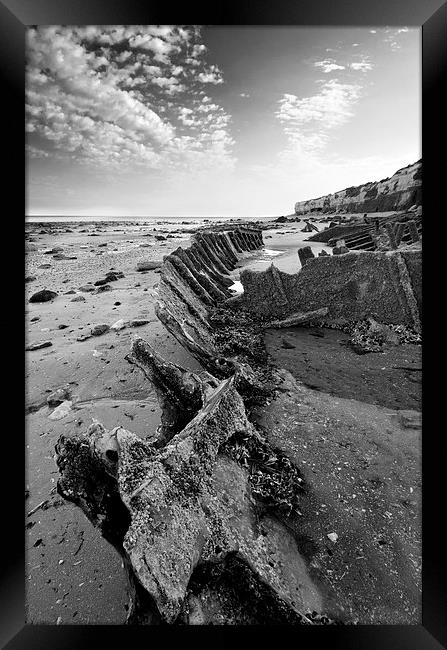 Shipwreck at Hunstanton Framed Print by Mike French