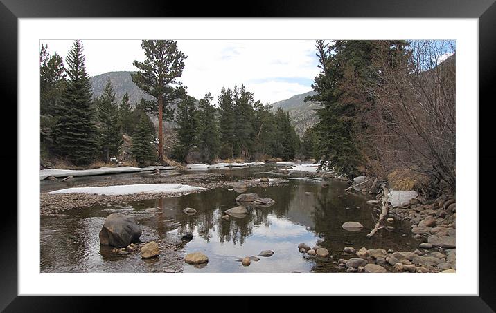 Pouder river 1347 Framed Mounted Print by Don Brady