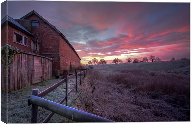 Cheshire Sunrise Canvas Print by Jed Pearson