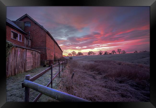 Cheshire Sunrise Framed Print by Jed Pearson