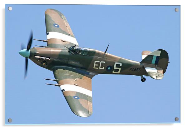 Battle of britain memorial flight hurricane Acrylic by Rachel & Martin Pics
