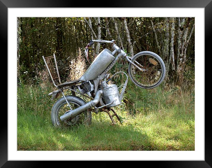 Craxy Bike Framed Mounted Print by Dave Menzies