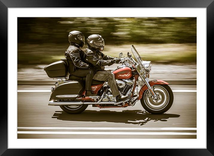 Harley Davidson Framed Mounted Print by Mark Hobbs