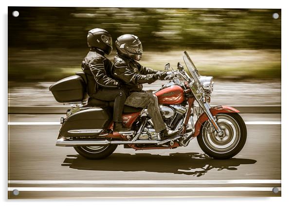 Harley Davidson Acrylic by Mark Hobbs