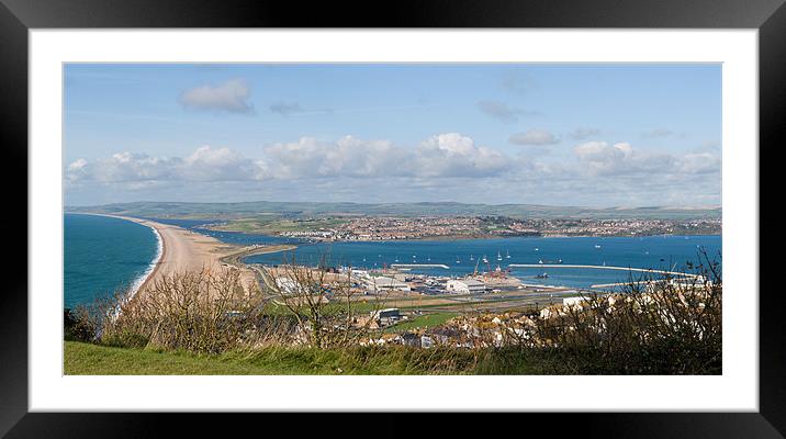 Chesil Beach  Framed Mounted Print by James Battersby