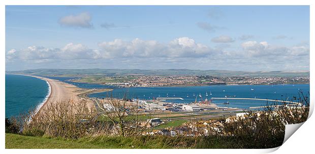 Chesil Beach  Print by James Battersby