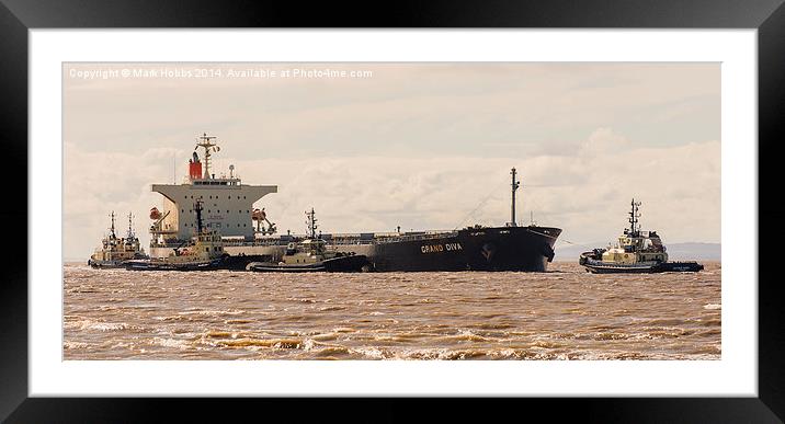 Grand Diva and tugs Framed Mounted Print by Mark Hobbs