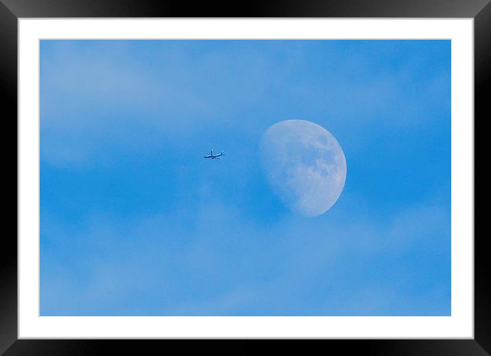 fly me to the moon Framed Mounted Print by nick wastie