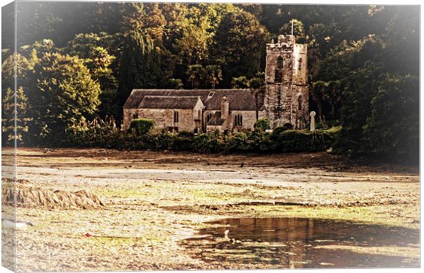 St Just in Roseland Canvas Print by Rod Ohlsson