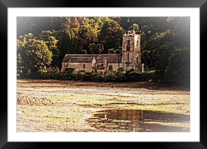 St Just in Roseland Framed Mounted Print by Rod Ohlsson