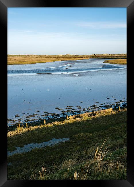 Overy Marsh. Burnham Overy Staithe. Framed Print by Liam Grant