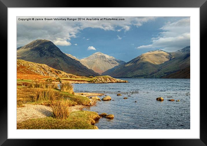 Great Gable Framed Mounted Print by Jamie Green