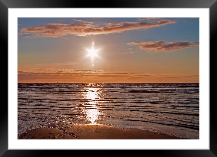 As The Sun Sets Framed Mounted Print by Roger Green