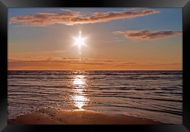 As The Sun Sets Framed Print by Roger Green