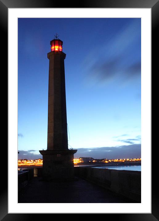 Margate Lighthouse Framed Mounted Print by Selena Chambers