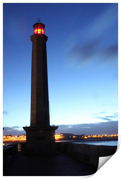 Margate Lighthouse Print by Selena Chambers